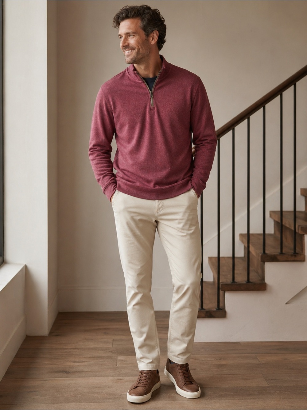 Robert Graham Slim Fit Hunts Quarter Zip NWT Size Medium